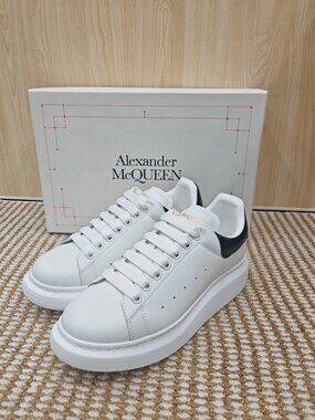 Alexander McQueen Men's White and Black Sneakers